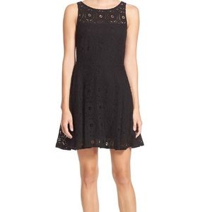 BB Dakota Renley Lace Fit & Flare Dress